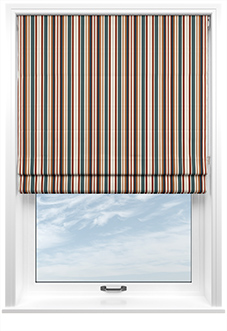 The British Stripe Co. Elizabeth, Teignbridge No.1 - Twist&Fit Roman Blind